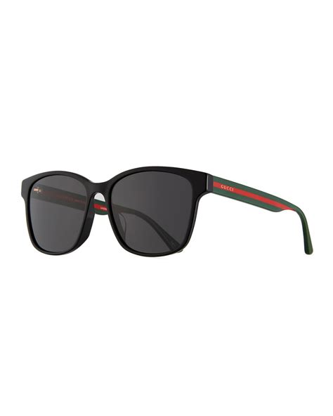 gucci square frame acetate sunglasses mens|Gucci unisex fashion 54mm sunglasses.